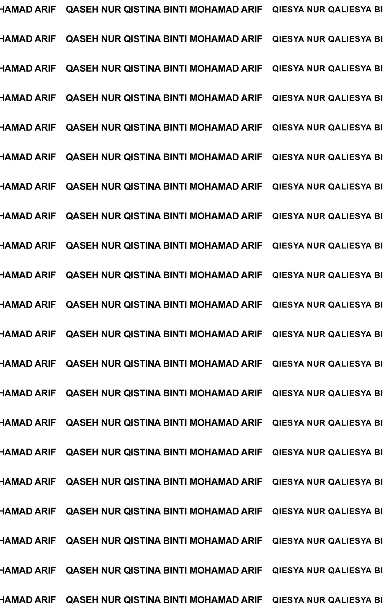 Sticker Nama YZPrinter